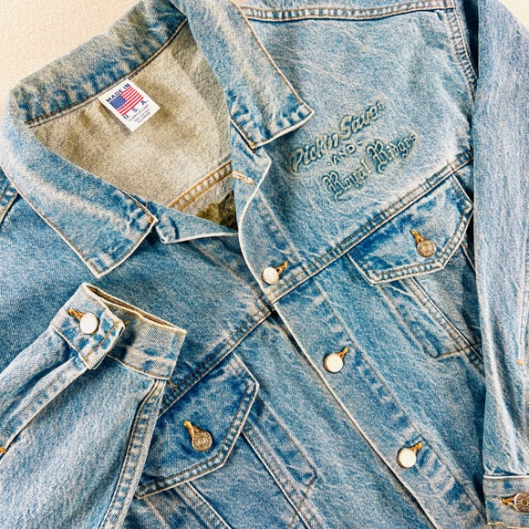 Unbranded Other - Vintage Denim Trucker Jacket Mens XL Blue Made in USA Pick 'n Save 90s Workwear